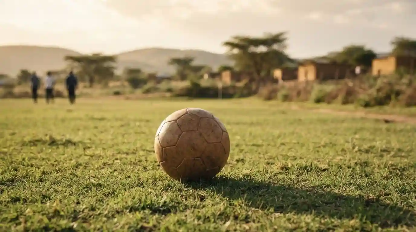 Afrika-Cup-Fußballthema mit neutraler Darstellung für Wettvergleich