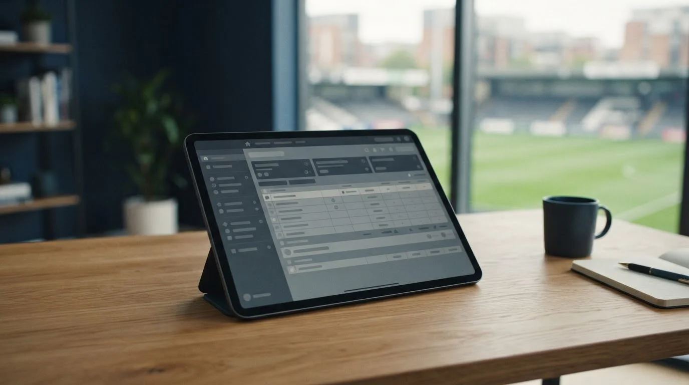 Tablet mit Wettanbieter-Vergleich für La-Liga-Spiele in Deutschland