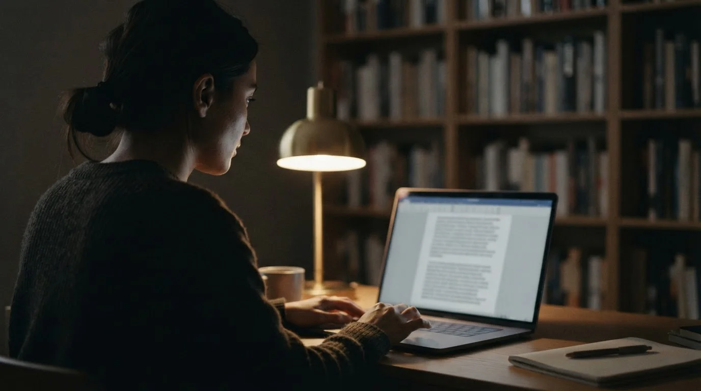Person liest Gesetzestext zu Wettsteuer und Regulierung am Laptop