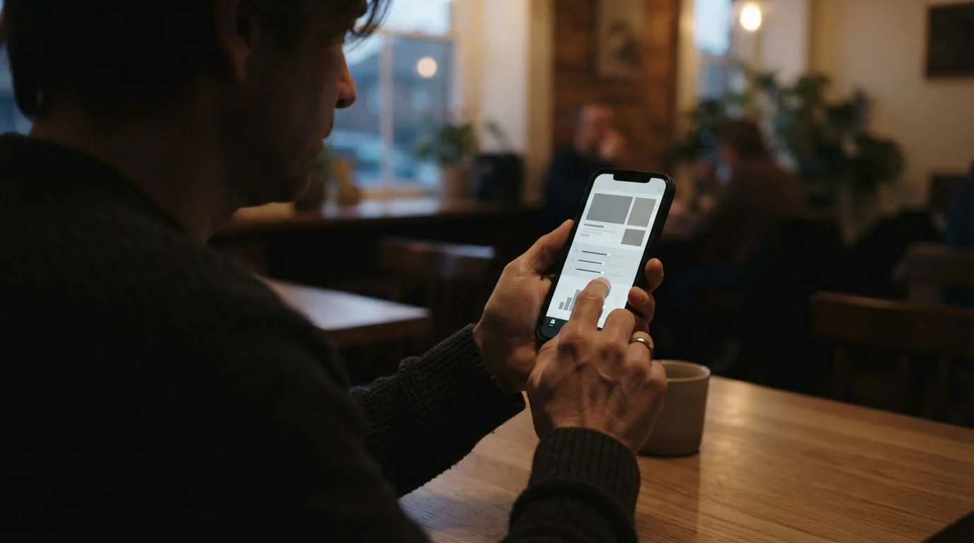 Person setzt Limits in einer Wett-App auf dem Smartphone